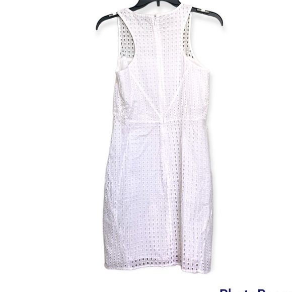 Banana Republic Sleeveless Dress Eyelit White - Picture 3 of 3